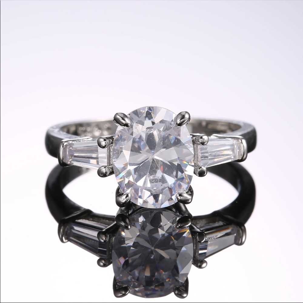New Women’s 925 Silver Zircon Women’s Ring - Picture 5 of 6